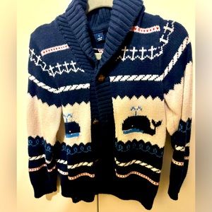 Adorable Janie and Jack Whale Cardigan 3T
